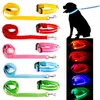 Dog Collar LED Dogs leash Luminous Led Flashing Light Harness Nylon Safety Leash Rope pet supplies for puppy c412