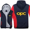 Winter Hoody Opel Opc Car Logo Print Män kvinnor Värma förtjockar huvtröjor Höstkläder Sweatshirts Zipper Jacket Fleece Hoodie Streetw7230645