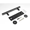 Black Stainless Steel Barn Door Handle Sliding Wood pull hande two side installation