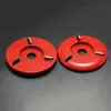 Freeshipping 90Mm Diameter 16Mm Bore Red Power Wood Carving Disc Angle Grinder Attachment