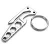 Clip de llave de bolsillo EDC Mini abridor multiherramienta llave hexagonal de acero inoxidable