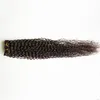 Lockige Haarbündel, brasilianische Haarwebart, 100 % Echthaar, 1 Bündel, verworrenes lockiges reines Haar