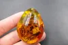 Hurtownie Natural Ice Insect Amber Wisiorek Butterfly Water Drop Wisiorek Amber Wax