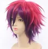 Hot Sell! Blonde Short Straight Spike Punk Cosplay Show Wig Fashion