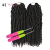14 pouces Extensions de cheveux tressés synthétiques de haute qualité Bombe Ombre Twist 1B / Brun clair Crochet Tresses Printemps Twists Crotchet Cheveux avec crochet