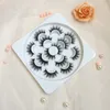 7 Pairs in Flower Tray 5D Faux Mink Lashes 100% Handmade Natural Long False Eyelashes