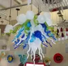 Moroccan Lamp Colorful Elegant Hand Blown Chandeliers Festival Light Living Bed Room Art Decorative LED Crystal Chandelier