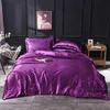 Slowdream vit 100% siden sängkläder set hem textil king size säng set sängkläder duvet täcker ft ark kuddar hela68023974687422