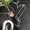 Jóias de jóias Colar de coloca de moedas Pin Pin Fashion Colar Long Colar único para mulheres moda291V