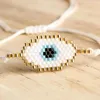 SHINUSBOHO MIYUKI Bracelet Turkish Evil EyeBracelets Women Pulseras Mujer Moda 2019 Jewelry Handmade Tassel Stainless Steel Bead201127056