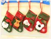 Santa Claus Christmas Stocking Cartoon Christmas Tree Ornament Xmas Sock Candy Gift Bag Home Party Decorative dc770