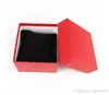 20st Klockor Box Paper Watch Box med kudde 6 färger Papper Presentförpackningar Väska till Smycken Box Watch Boxes Fodral