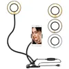LED Novelty Lighting USB Cell Phone Ring Light Selfie Toning 3 Colors Brightness Adjustable Live Stream Makeup Camera Lamp