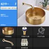 KTV Washbasin el Villa Art Basin Round Over Counter Basin Bathin Sink Bowl Size Screen Gold 304 Stains Steel Wash Basin268D