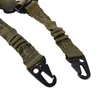 1,4 m nylon multifunktions justerbar tvåpunkts taktisk gevärslingrem utomhus Airsoft Mount Bungee System Kit