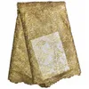 Afrikansk spetsmaterial för klänningar pärlstranspets bröllop kväll material fransk spets tyg tyg bf0029