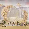 Circle Wedding Arch Bakgrund smides järnhylla Dekorativa rekvisita DIY ROUND Party Bakgrundshyllblomma med Framer3589052