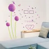 Dandelion Love PVC Sticker Wall Stickers Salon Art Decal Papinaube épuisé Sticker Mural pour chambre à coucher8640790