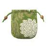 Damask Creative Pouchesジュエリーポーチシルク刺繍ハンドバッグサチェの縁起の良い結婚式の恩恵を描くドロースティングバッグ中国風のブレスレットバッグ