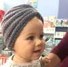 INS Matsity Baby Knitting Wool Hat Bealin Indian Solid Hats Winter Eans ciepłe ochronę Czapka Bonnetu Turban Nowonarodzone opaski na głowę Valies