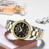 Nibosi relógios femininos marca superior de luxo ouro casal esporte relógio quartzo negócios reloj relógio pulso à prova dwaterproof água relogio feminino