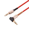 90 stopni 3.5mm kabli aux kable audio dla telefonów komórkowych głośnik słuchawek mp3 pc mp4