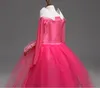 Aurora princesa vestidos para as meninas das crianças roupas tutu dormir beauty dress halloween cosplay crianças trajes de festa de natal