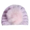 Cappelli lavorati a maglia con palline per neonate 11 disegni Cappello indiano elastico color caramello invernale Cappelli lavorati a maglia per ragazzi Cappelli firmati per bambini Cappelli caldi lavorati a maglia