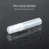 2ml 3ml 5 ml 10 ml Pet Plastikowe butelki perfum Pusta butelka do sprayu Small Parfume Atomizer Przezroczysta przezroczystą próbkę perfum V2299429