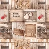 Classic vintage nostalgic Wood grain poster TV Background Wall paper Cafe Internet Cafe Graffiti Korea Korean Poster Wallpaper