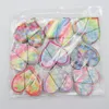 90pcs Glitter Patches Heart Padded Felt patches Shape Cloth Accessories for kid children clothes226q