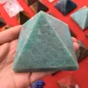 6cm Natural amazonite pyramid quartz crystal pyramid healing amazon stone pyramid for home decoration