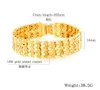 N966 Moda 18k banhado a ouro jóias de alta qualidade das mulheres dos homens bling link chain pulseira 30g peso 8039039 length8429538