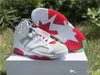 2020 Release Authentic Air 6 Hare 6S Grigio neutro Bianco True Rosso Nero CT8529-062 Scarpe da basket da uomo Scarpe da ginnastica da esterno con scatola originale