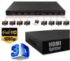 Freeshipping 1 In 8 Out Port 1x8 H-DM-I Ripetitore amplificatore splitter Hub video 3D 1080P PS3 PS4 HDTV XBOX