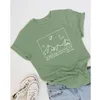 Save Planet T-shirt Mountain Grafische Tees Dames Zomer Korte Mouw Art Tops Mode Slogan Tumblr T-shirt Katoen Drop Shipping