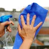 10PCS microfibra Panos de limpeza de toalha de lavagem azul para carro cera de polimento de secagem Detalhamento