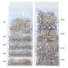 1440pcs/Pack SS3-SS20 Starry AB Rhinestones For Nails 3d Flatback Glass Strass Non Hotfix Crystal Charm Nail Art Glitter Decorations