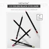 2022 MENOW 12 Couleurs Eye Make Up Eyeliner Crayon Étanche Sourcils Beauté Stylo Eye Liner Bâtons À Lèvres Cosmétiques Yeux Maquillage P08005