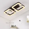 Lustre Led moderne plafonnier pour salon chambre à coucher lampara Techo luminaire AC220V couleur café fini