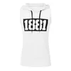 Mens T Shirt Fitness Muscle Shirt Sleeveless Hoodie Top Bodybuilding Gym Tops Vest Workout T-shirt Pocket Tight Dropship1