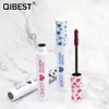 Máscara de pestañas de colores, maquillaje de ojos granate rojo, máscaras de Cosplay QIBEST, volumen rizador, alargamiento de pestañas, maquillaje de ojos