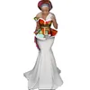 Novo Conjunto de Saia de Renda Moda para Mulheres Dashiki Roupas Africanas Elegantes Apliques Tamanho Grande Roupas Africanas Tradicionais WY3244