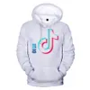 Tik Tok 3D Print Женщины -толстовки толстовок Harajuku Streetwear Hip Hop Pulver Jacket Женский спортивный костюм Unisex Tops977650000