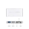 Hub USB-C 5 in 1 HUB USB C USB 3.1 tipo C con lettore di schede Multi spliter USB 3.0 per combo hub OTG di tipo c