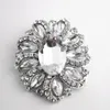 Hot Selling Fashion Style Big Glass Crystals Blomma Kvinnor Brosch Billig grossist Fantastisk diamante damdräkt Pin