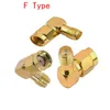 Freeshipping 50pcs ângulo direito RP-SMA Jack Feminino Masculino a SMA plugue macho Feminino Em linha reta RF Adaptador Coaxial Cable Connector