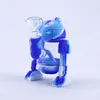 Bong d'acqua in vetro dal design moderno con robot con ciotola da 14 mm Silicone staccabile Fumo Dab Oil Rigs Cera Heady Pipes Cool Bubbler DHL