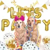 23pcs / set Pet Dog Party Decoration Kit Lets Pawty Balloons Födelsedag Banners Party Supplies för hundkatt