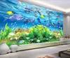 사용자 정의 사진 벽지 3D 입체적 인 수중 세계 3D 배경 벽 침실 소파 배경 벽화 벽지 벽지